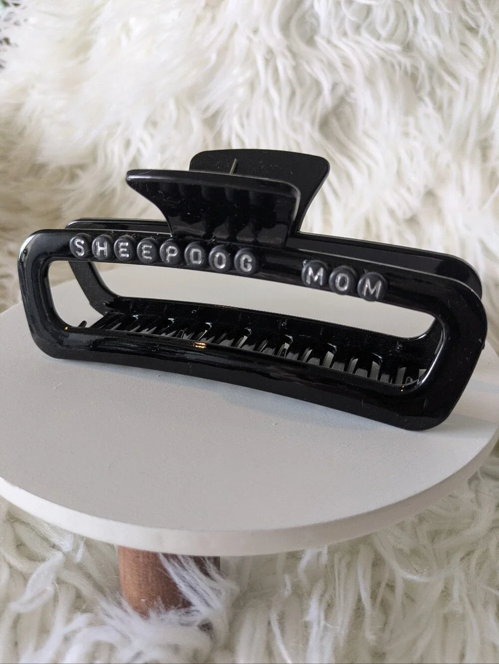 Sheepdog Mom Dog Mom Hair Clip Claw Style | Handcrafted | NWT